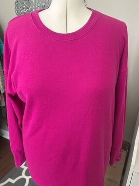Sonoma Bright Fuchsia Crewneck Sweater